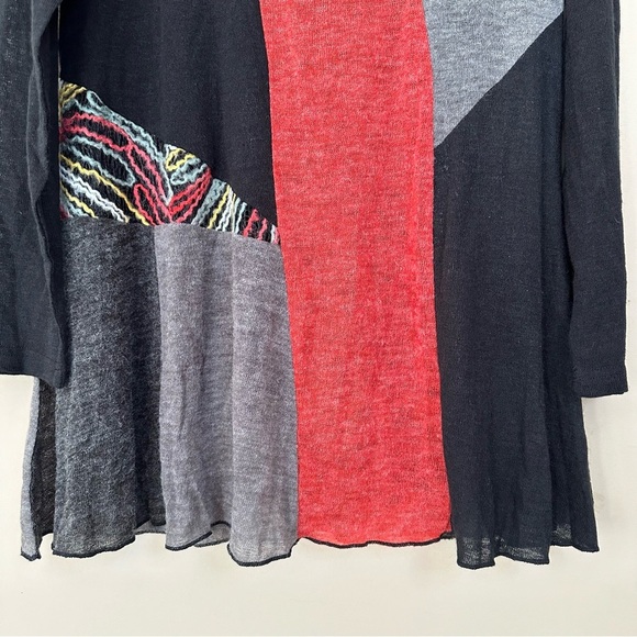 NEW This & That XL Patchwork Embroidered Long Sleeve Top Tunic Boho Hippie Fall - Picture 6 of 13